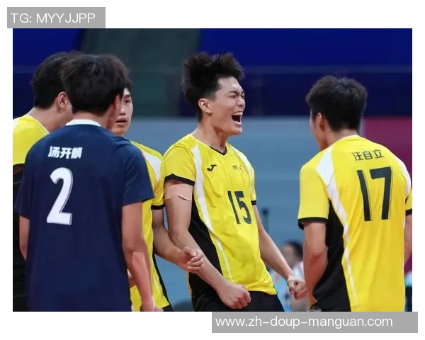 排球——男人20岁以下组小组赛:浙江队胜四川队